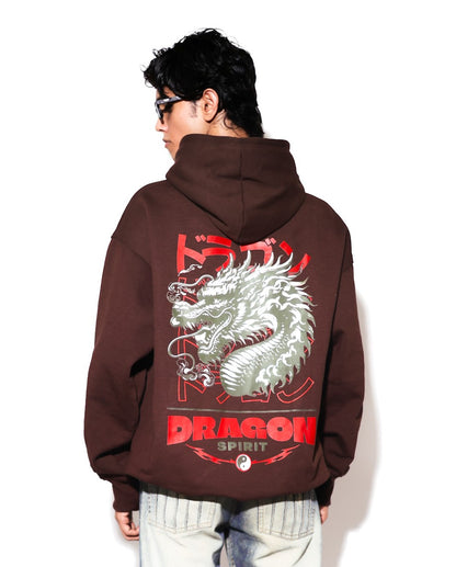 DRAGON BROWN HOODIE