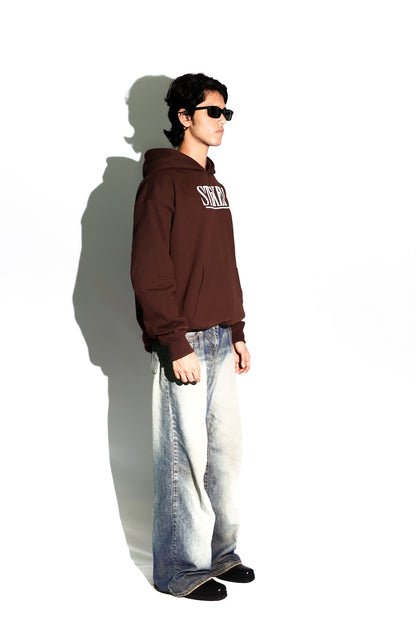 PLAIN BROWN HOODIE