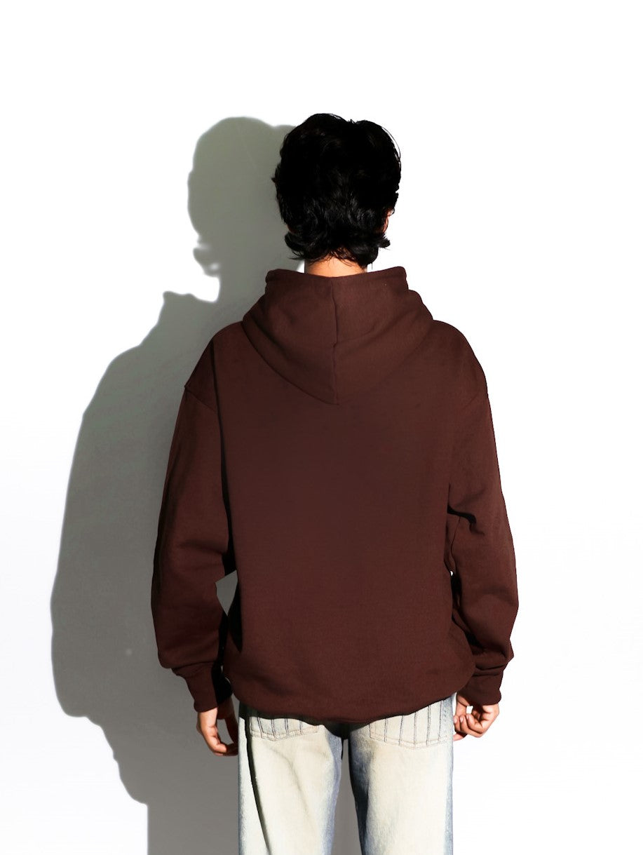 PLAIN BROWN HOODIE